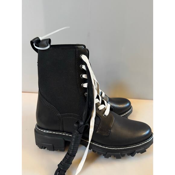 Rag & Bone Shiloh Combat Boot Black 8 Rag & Bone shoe chart 38 (new) - Picture 3 of 11